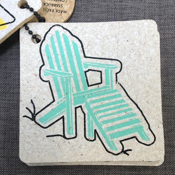 STARBUCKS COFFEE Cork Coasters Vintage 1999 - Picture 3 of 8